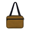 Brown Houndstooth Pattern Print Double Strap Bible Bag