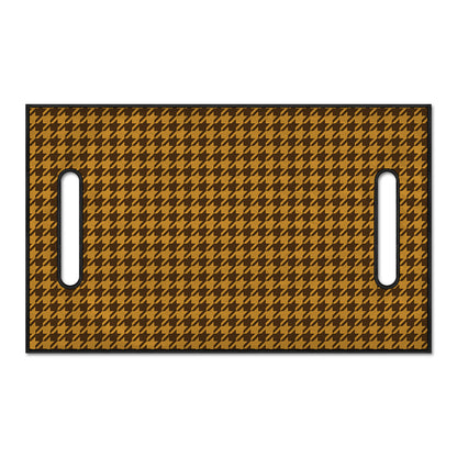Brown Houndstooth Pattern Print Golf Cart Seat Cover