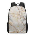 Brown Marble Print 17 Inch Backpack