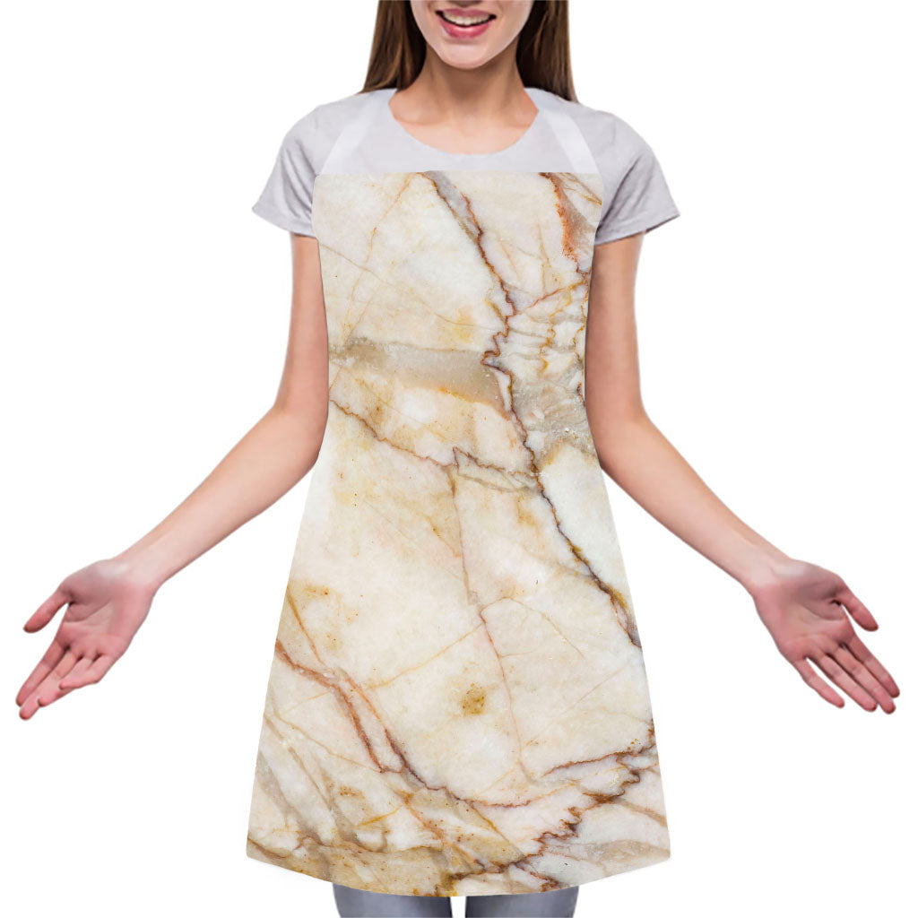 Brown Marble Print Adjustable Apron