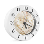 Brown Marble Print Alarm Clock