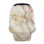 Brown Marble Print Baby Seat Cover
