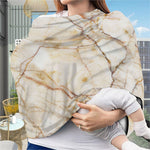 Brown Marble Print Baby Seat Cover