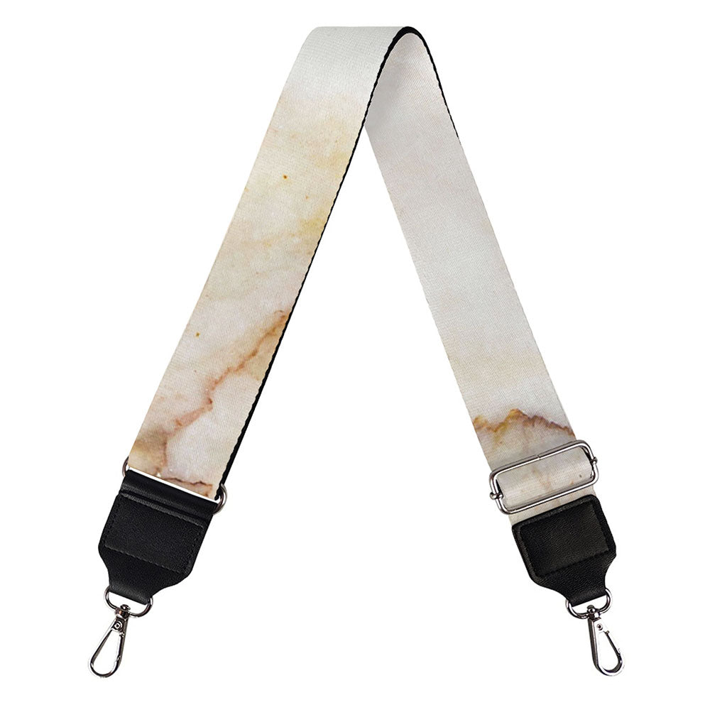 Brown Marble Print Bag Strap