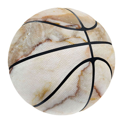 Brown Marble Print Basketball