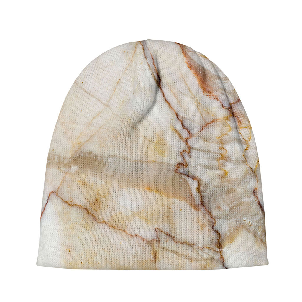 Brown Marble Print Beanie