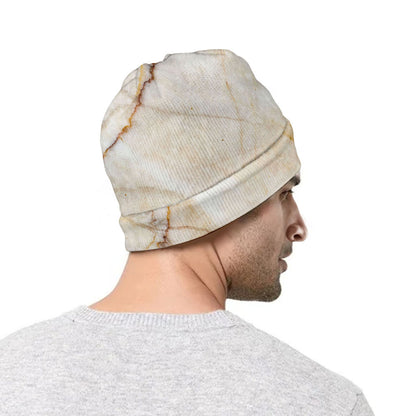 Brown Marble Print Beanie