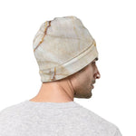 Brown Marble Print Beanie