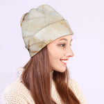 Brown Marble Print Beanie