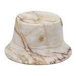Brown Marble Print Bucket Hat
