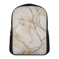 Brown Marble Print Casual Backpack
