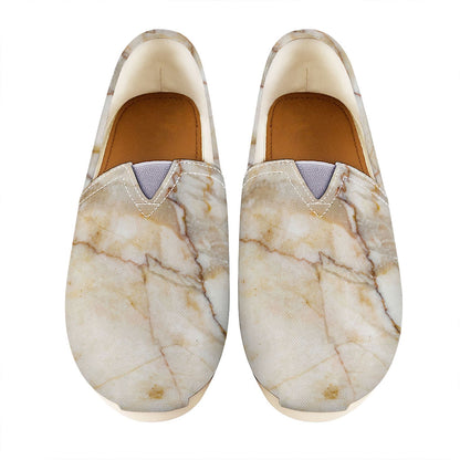 Brown Marble Print Casual Shoes