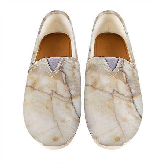 Brown Marble Print Casual Shoes