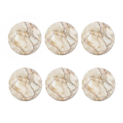 Brown Marble Print Coaster Set