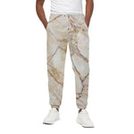 Brown Marble Print Cotton Pants