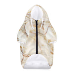 Brown Marble Print Dog Zip Up Hoodie