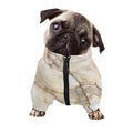 Brown Marble Print Dog Zip Up Jacket