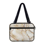Brown Marble Print Double Strap Bible Bag