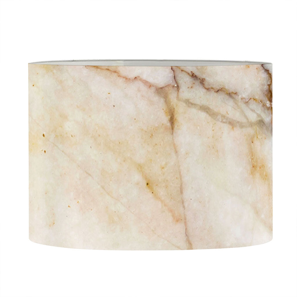 Brown Marble Print Drum Lamp Shade