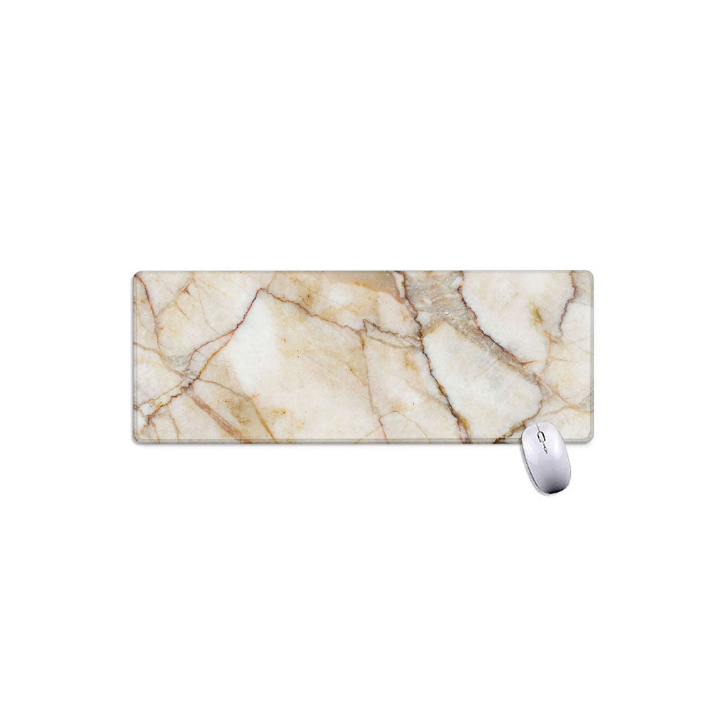 Brown Marble Print Extended Mouse Pad