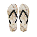 Brown Marble Print Flip Flops
