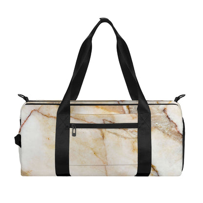 Brown Marble Print Gym Bag