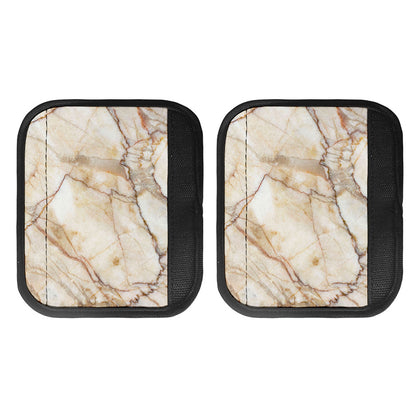 Brown Marble Print Handle Covers