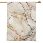 Brown Marble Print House Flag