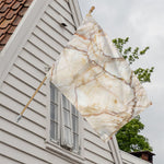 Brown Marble Print House Flag