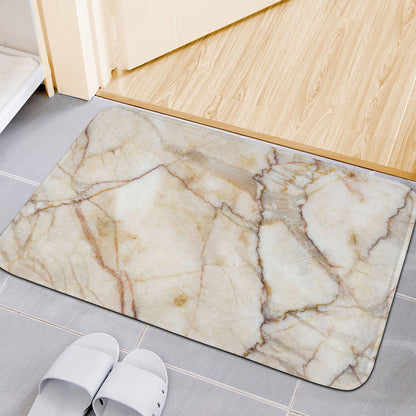 Brown Marble Print Indoor Door Mat