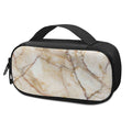 Brown Marble Print Portable Cooler Travel Case