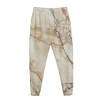 Brown Marble Print Jogger Pants