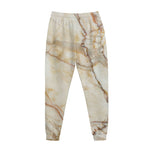 Brown Marble Print Jogger Pants