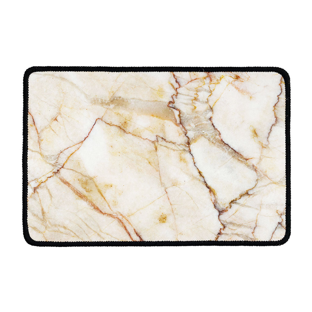Brown Marble Print Kitchen Mat