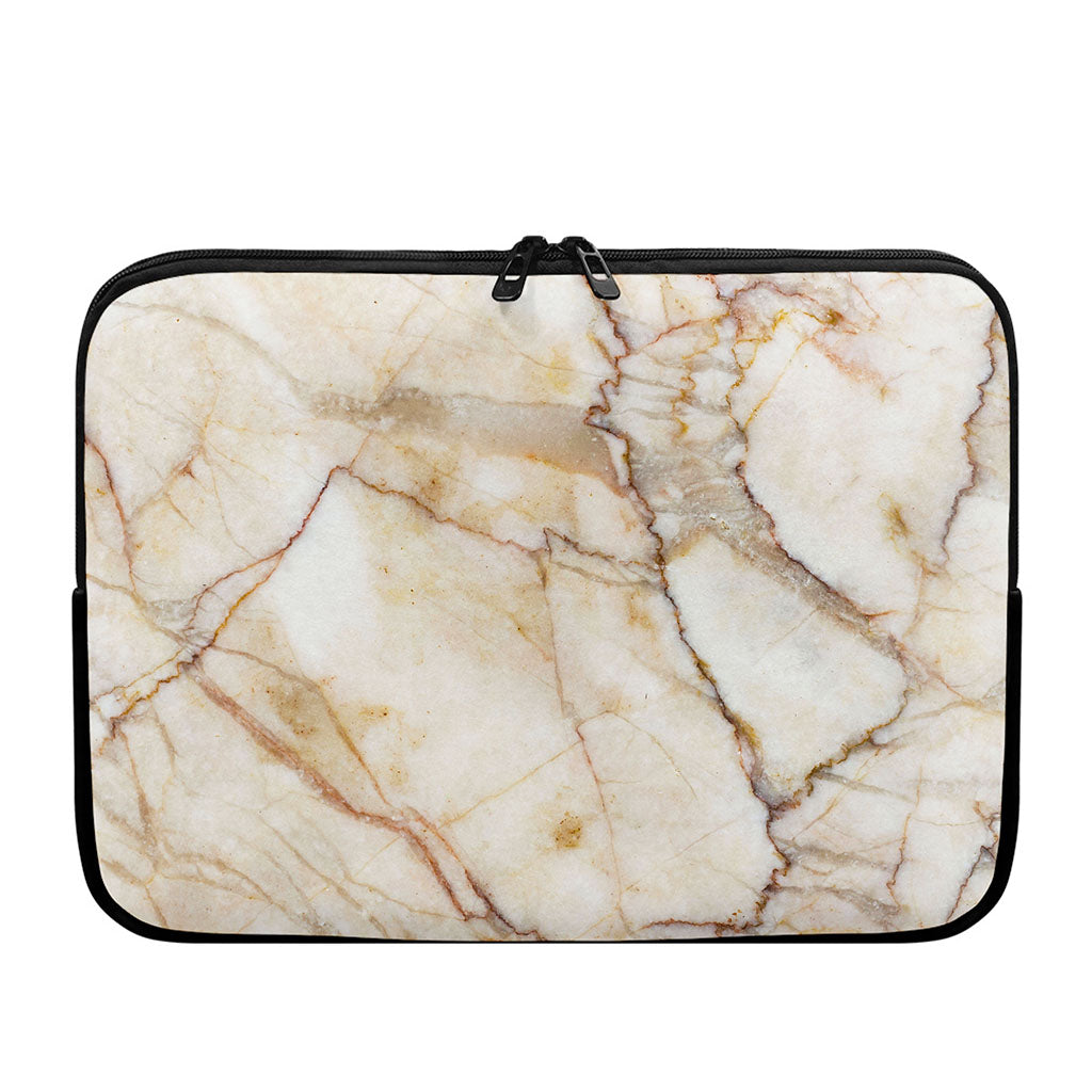 Brown Marble Print Laptop Sleeve