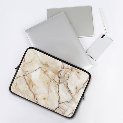 Brown Marble Print Laptop Sleeve