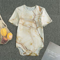 Brown Marble Print Men's Bodysuit