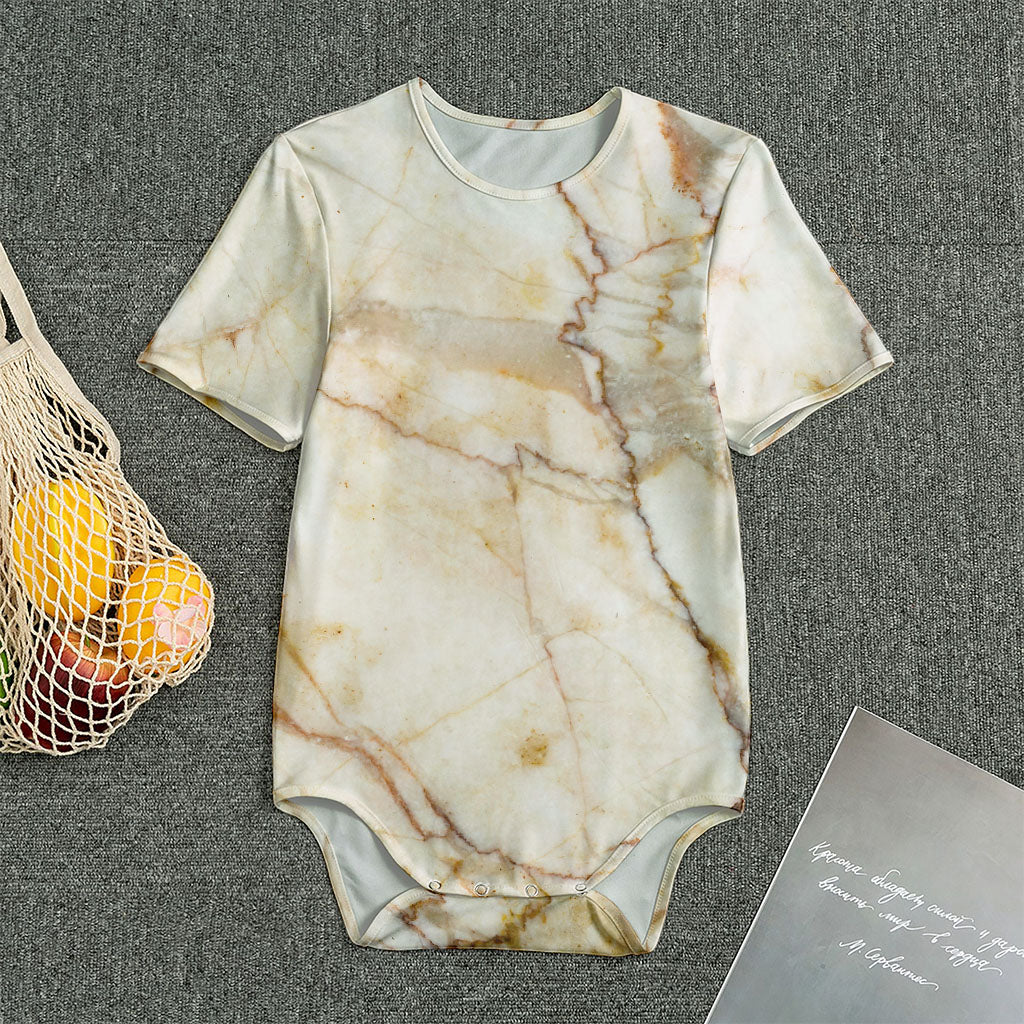 Brown Marble Print Men's Bodysuit