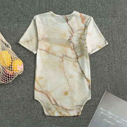 Brown Marble Print Men's Bodysuit