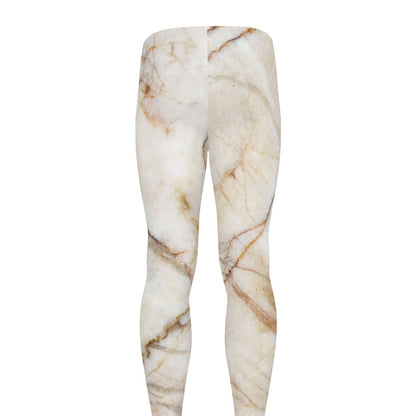 Brown Marble Print Men's leggings