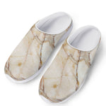 Brown Marble Print Mesh Casual Shoes