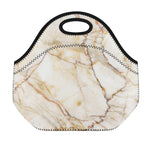 Brown Marble Print Neoprene Lunch Bag