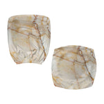 Brown Marble Print Office Chair Cover