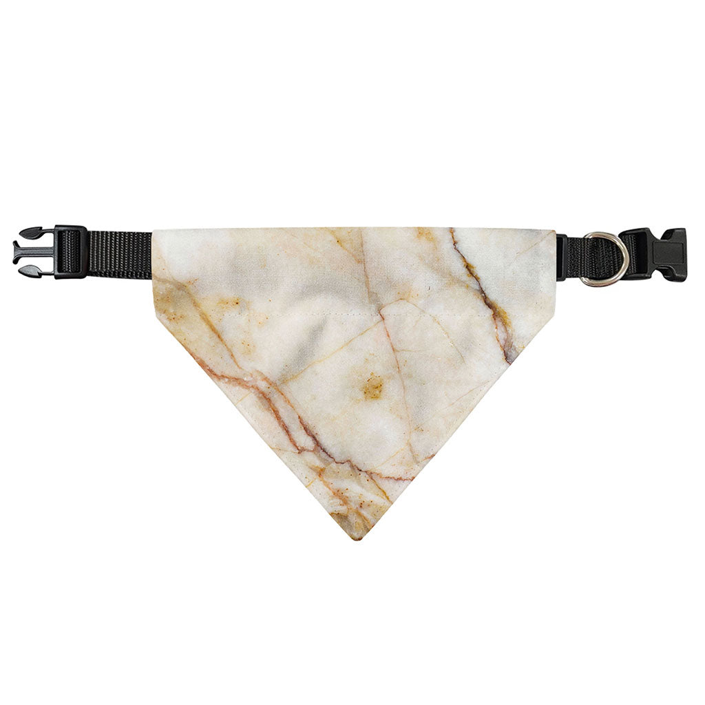 Brown Marble Print Over The Collar Dog Bandana