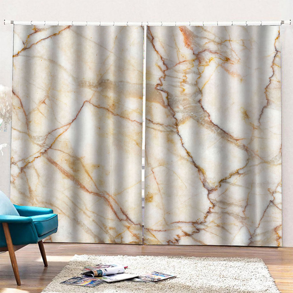 Brown Marble Print Pencil Pleat Curtains