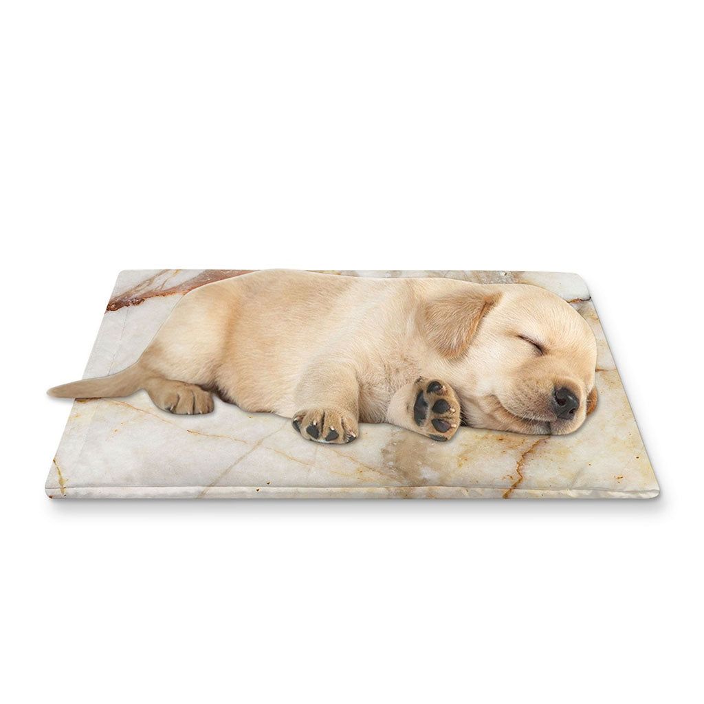 Brown Marble Print Pet Cooling Mat Cover