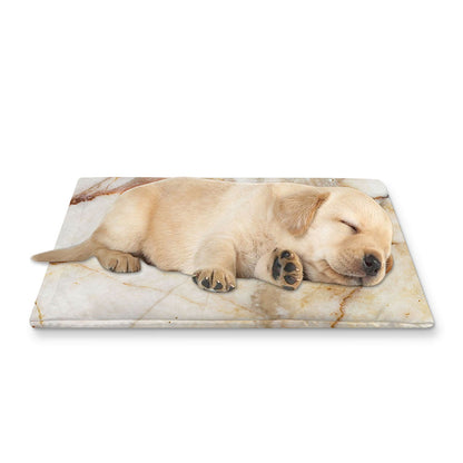 Brown Marble Print Pet Cooling Mat Cover