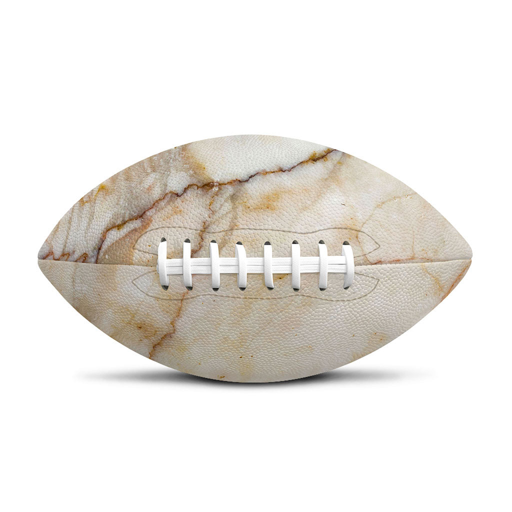 Brown Marble Print Rugby Ball