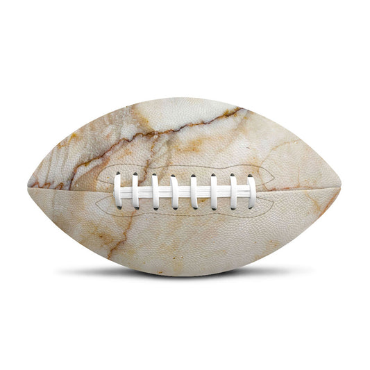 Brown Marble Print Rugby Ball