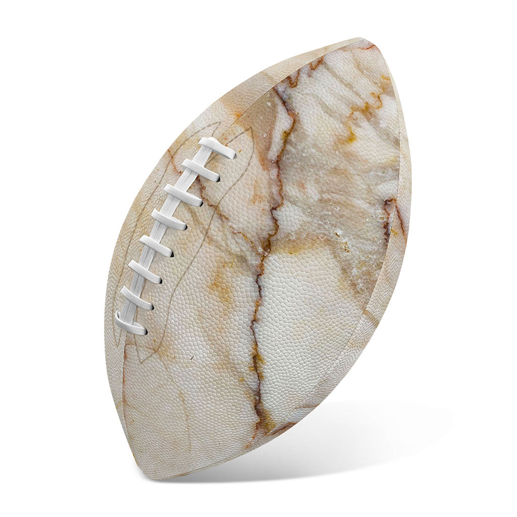 Brown Marble Print Rugby Ball